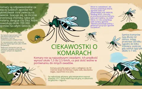 Czy komary są pożyteczne? Większość żywi się nektarem, zapylając rośliny. Choć przenoszą choroby, nie wszystkie gatunki piją krew.