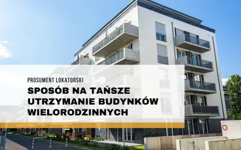 Nowoczesny budynek mieszkalny. Prosumenci lokatorscy obniżają koszty utrzymania bloków wielorodzinnych.